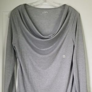 NWT Ann Taylor Loft Long Sleeve T shirt Gray